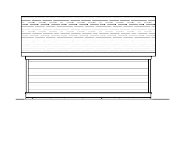 Right Elevation image of GRANGER III House Plan